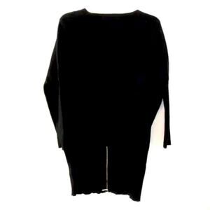 Karen Millen Tunic Sweater Doman Sleeve Oversized Black Dress Women’s size M